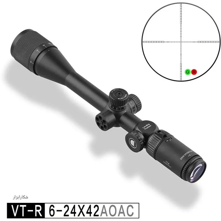 دوربین تفنگ دیسکاوری مدل VT-R 6-24X42 AOAC